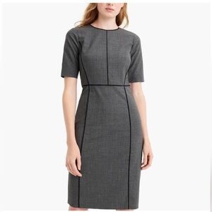 J. Crew Charcoal Midi Dress